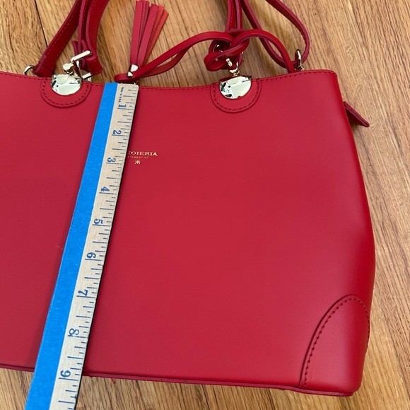 Cuoieria Fiorentina Made In Italy Red Leather Bag - Picture 6 of 12